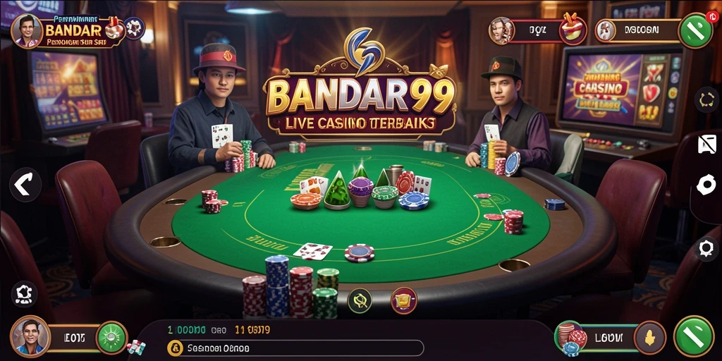 Gameplay Live Casino yang mendebarkan di BANDAR99.