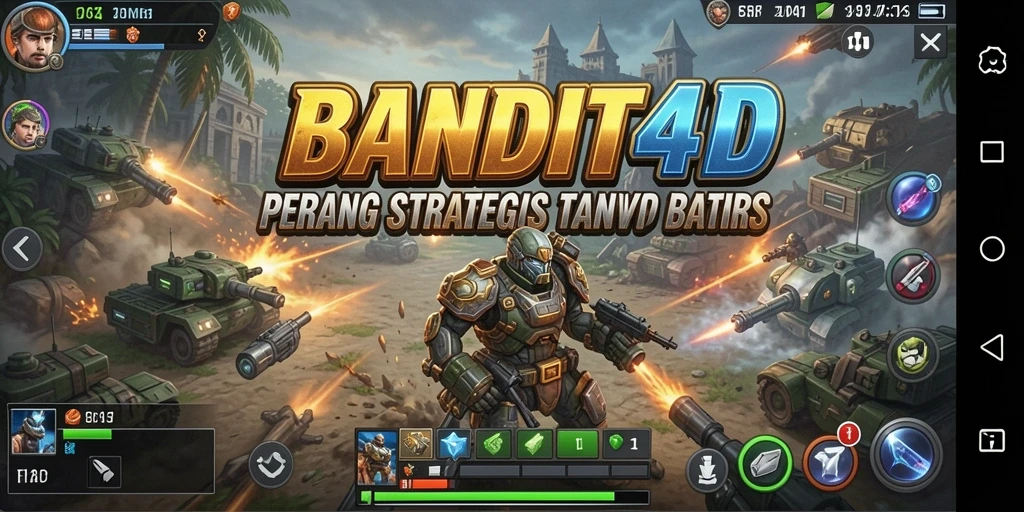 Screenshot BANDIT4D menampilkan aksi strategi seru dalam gameplay.