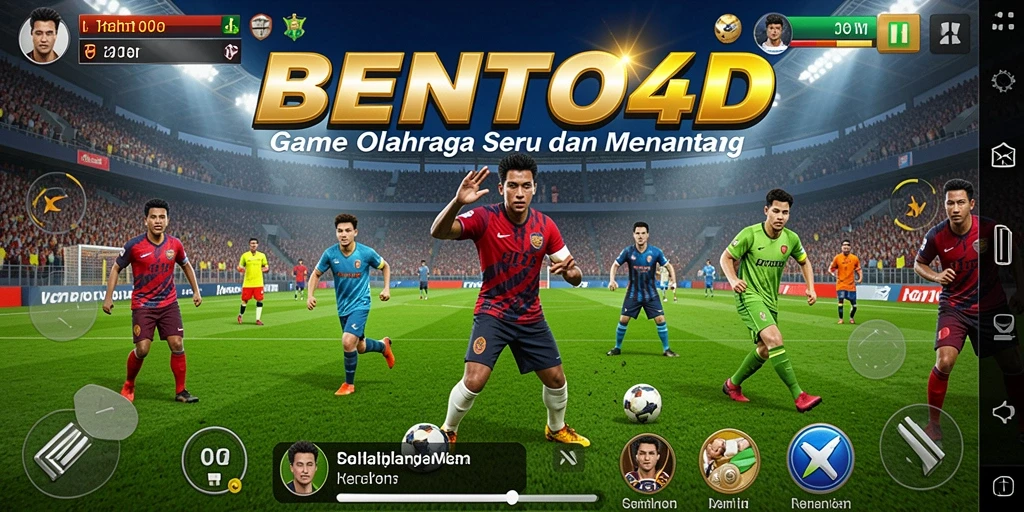 Tampilan gameplay seru dari BENTO4D dengan aksi olahraga menarik.