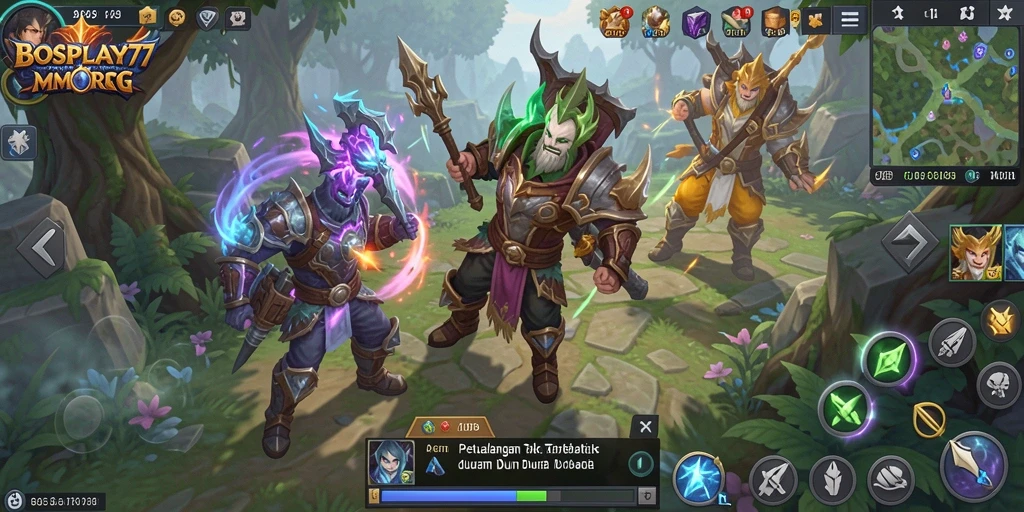 Tampilan gameplay seru dalam dunia <strong>BOSPLAY77</strong> yang penuh petualangan.