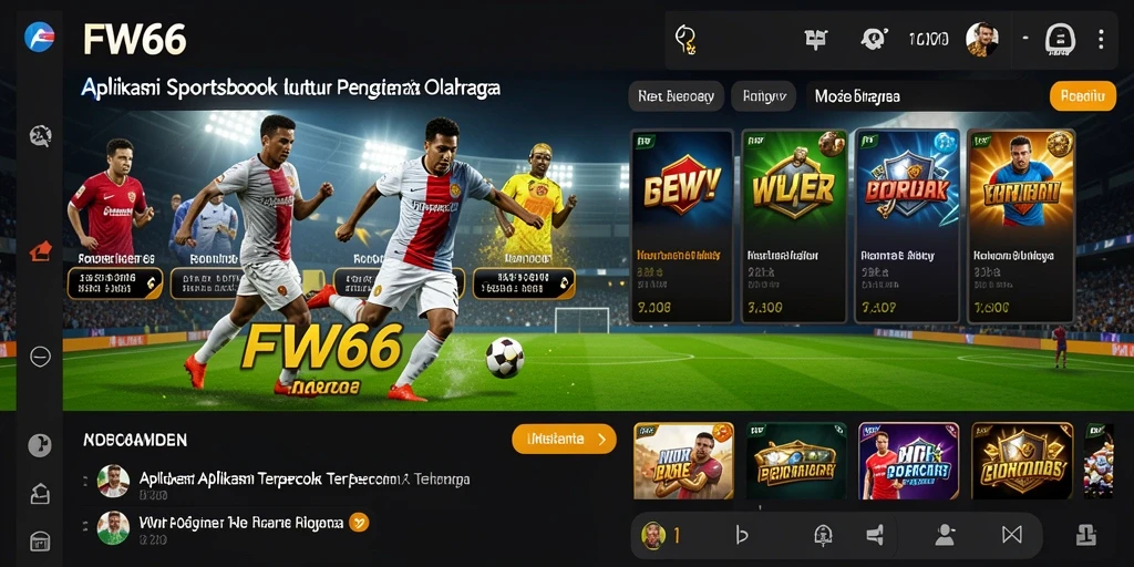 Tangkapan layar gameplay FW66 saat melakukan taruhan olahraga.