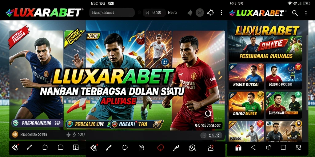 Tampilan utama LUXARABET dengan informasi pertandingan dan statistik.