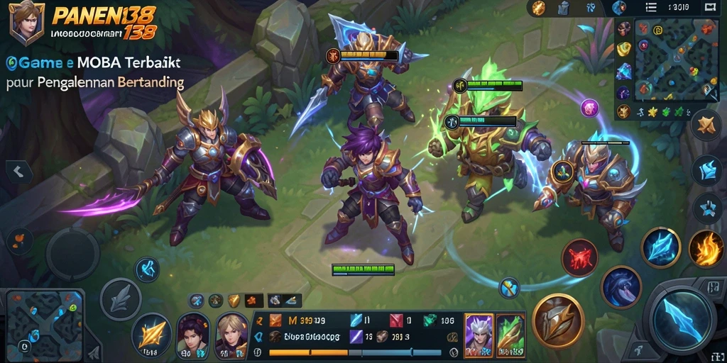 Screenshot dari gameplay mendebarkan PANEN138 di arena pertempuran