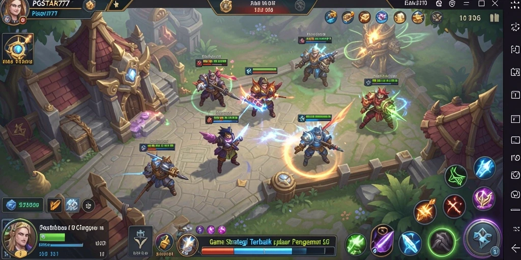 Screenshots PGSTAR777 menunjukkan aksi pertempuran yang menarik dan desain grafis yang memukau.