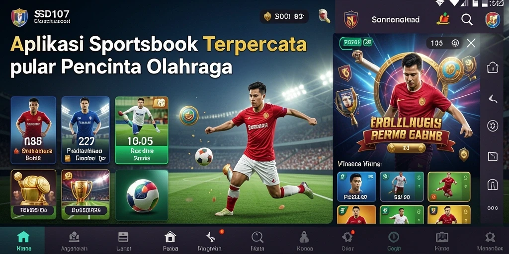 Tampilan gameplay Sportsbook di aplikasi SD107 yang menarik.