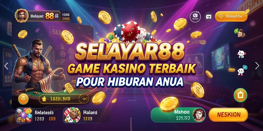 Tampilan gameplay menarik dari SELAYAR88 dalam suasana Kasino.