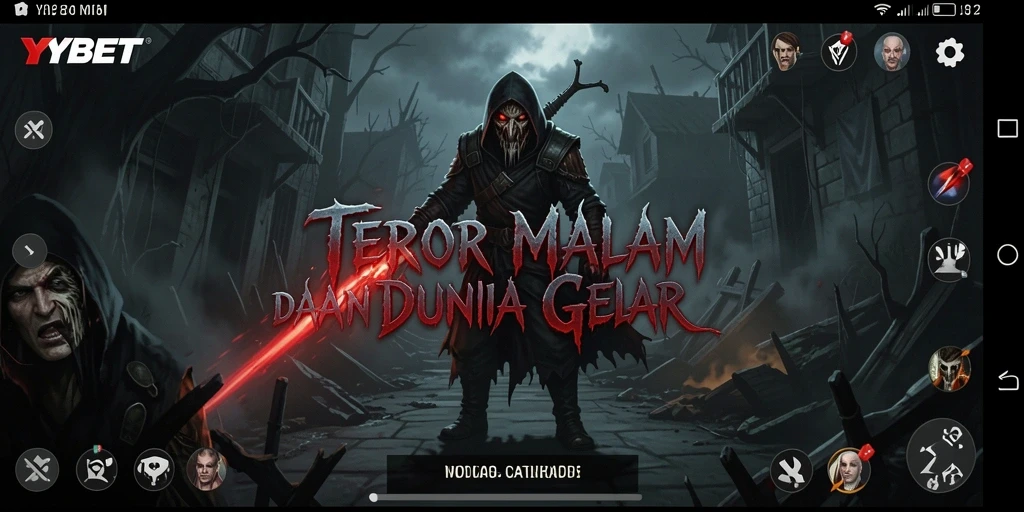 Tampilan gameplay YYBET yang menegangkan di dunia gelap.
